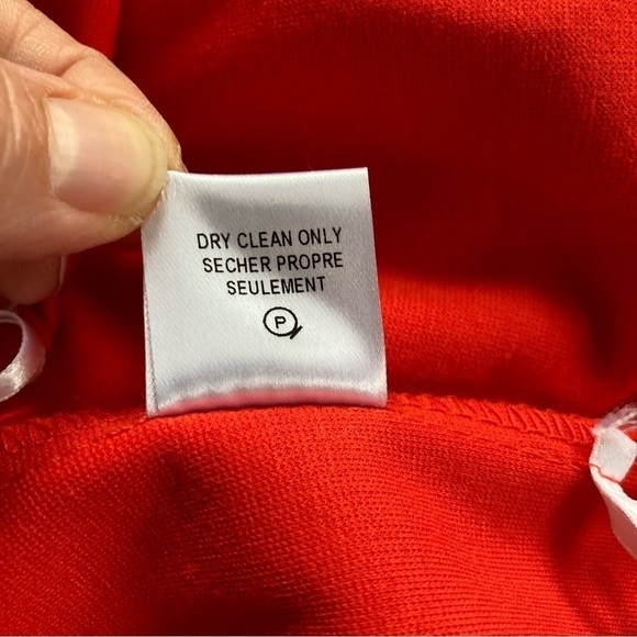 RED a-line mini shift dress. Size 8 - Picture 6 of 7